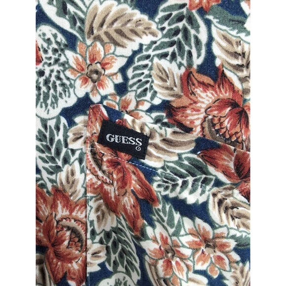 Vintage Guess Women's Shirt 3 (Fits M) Floral Button Down Collared Cottagecore - Picture 10 of 16